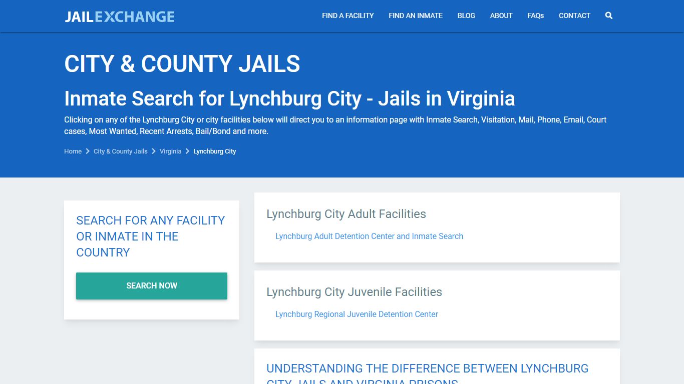 Lynchburg city Jail Inmates | Arrests | Mugshots | VA